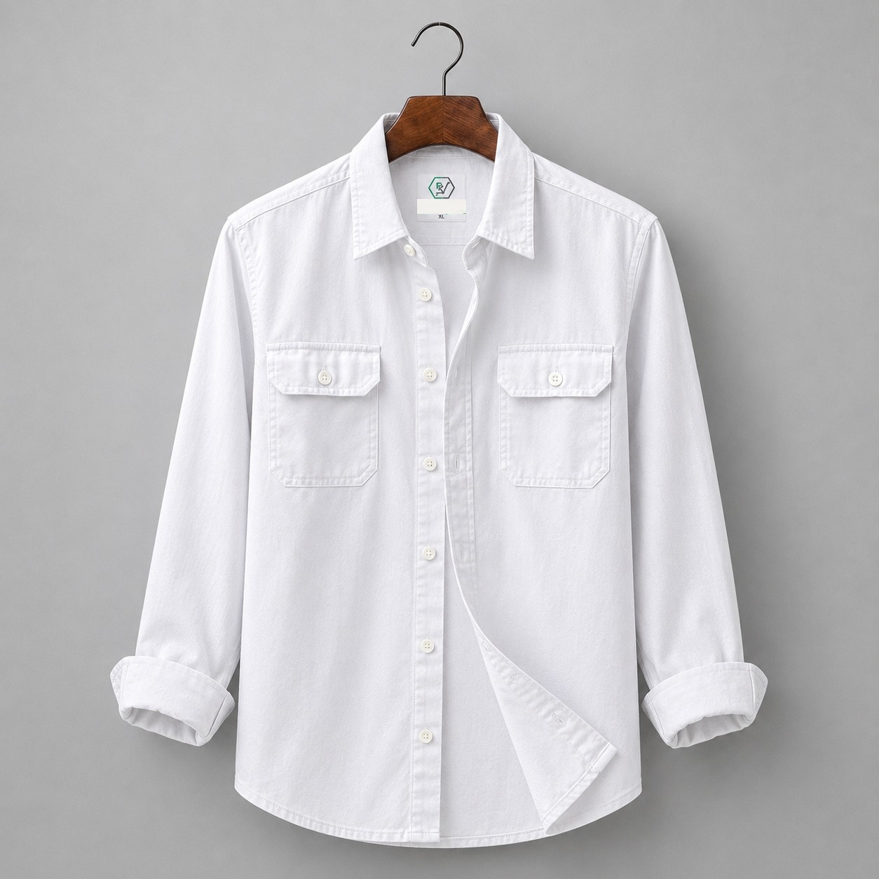 Double Pocket Oxford Cotton Shirt