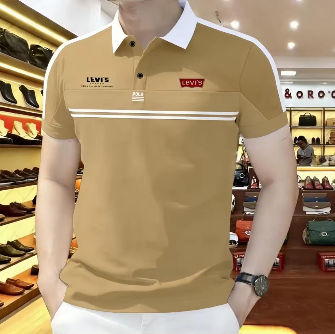 Polo t-shirt (সাদা কলার ও স্ট্রাইপ)