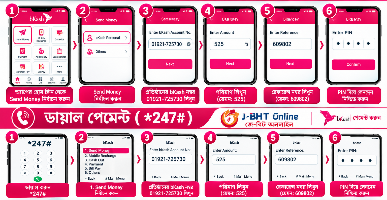ইন্টারনেট বিল বিকাশ ও নগদ সেন্ড মানি & Internet Bill bKash or Nagad (Send Money)